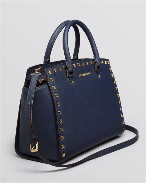 michael kors selma bag studs|Michael Kors large selma bag.